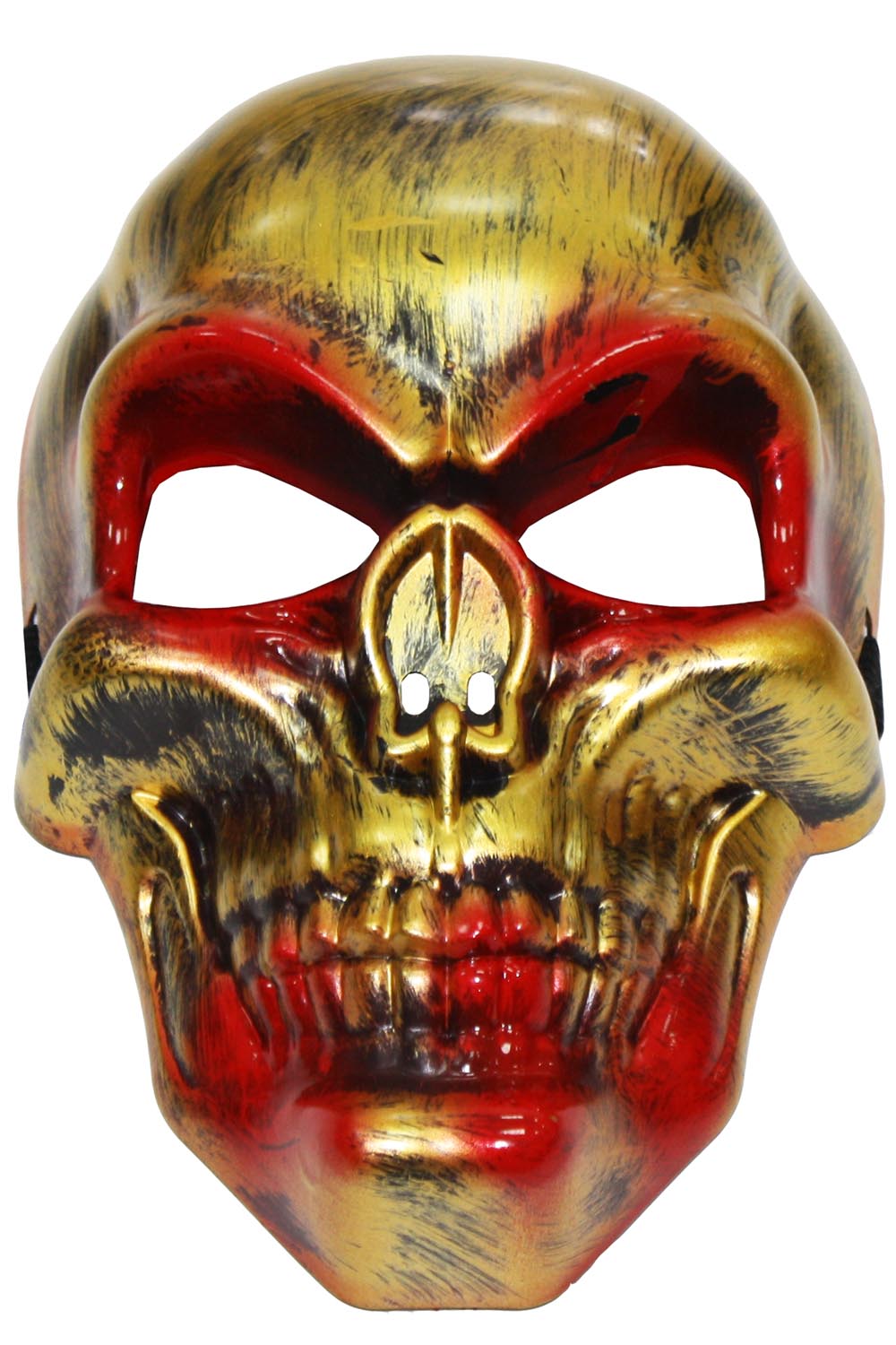 MASCHERA SCHELETRO ORO DI HALLOWEEN